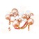 Set for creating compositions from balloons, set of 52 pcs., White, bronze