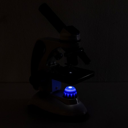 Microscope Laboratory multiplicity 40,100,400, backlight-8