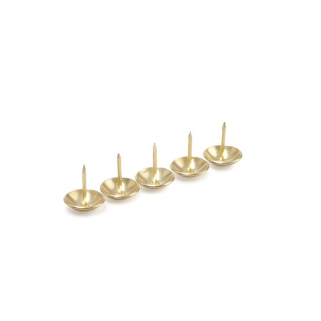 Tundra nails, decorative, 19x22 mm, gold, 50 pcs-13