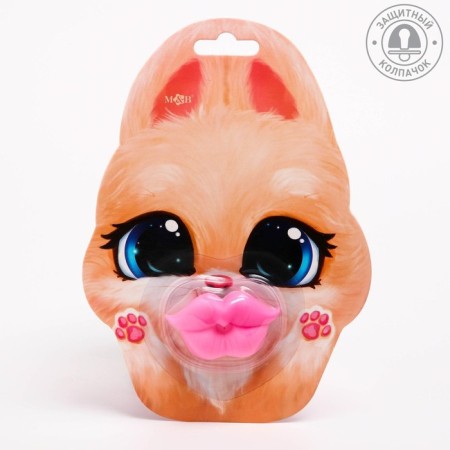 Silicone orthodontic dummy "bunny", from 0 months, with a cap-1