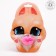 Silicone orthodontic dummy "bunny", from 0 months, with a cap