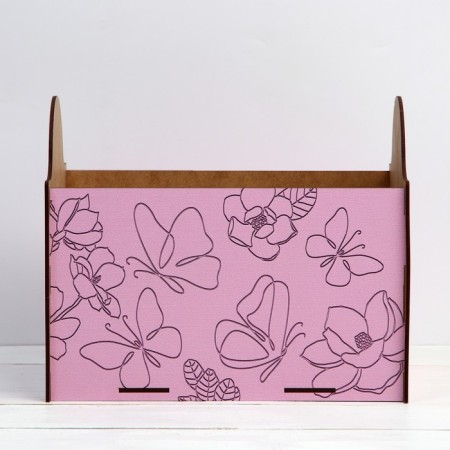 Organizer for storage, box "Butterflies", 25 x 18 x 20.8 cm-1