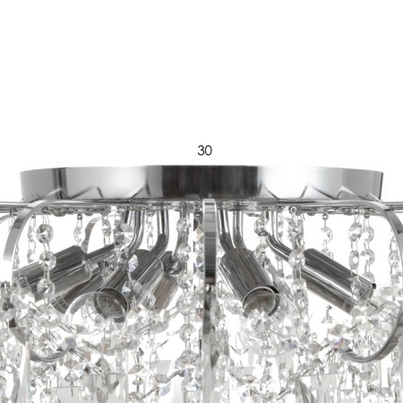 Люстра MD33506/8 CR хром 8x40Вт E14 61х61х36см-3