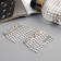 Hair crest "Medea", set 2 pcs., Balt, 5 × 4 cm, silver