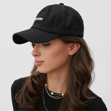 Cap "Awesome" minku, black color, size 58-1