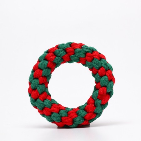 Cable toy "New Year's Ring", up to 12 cm, up to 85 g, green/red-2
