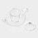 Hot kettle with glass sieve "Valencia with Rose", 600 ml