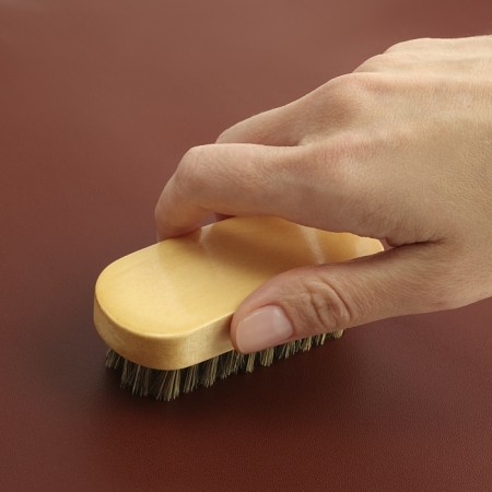Skin polishing brush, natural pile, 9 × 3.8 cm-5