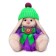 Soft toy "Bunny mi purple Alexandrite", 23 cm