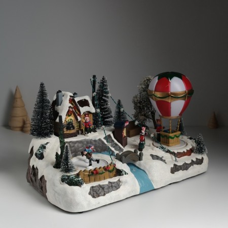 Souvenir plastic light "A balloon at the rink" is spinning 35x20x19 cm-2