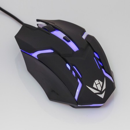 Mouse Nakatomi Mog-03U Gaming, Game, wired, 4 buttons, backlight, 1600 dpi, USB, black-7