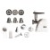 Electric meat grinder Pioneer MG109, 1800W, reverse, 1 speed, white color