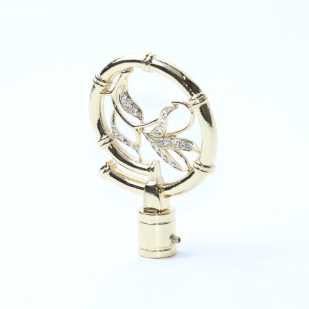 Bamboo tip, 2 pcs, color gold gloss