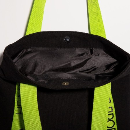 Shopper bag is not my problem with a lining, 35x30 cm, black color-6