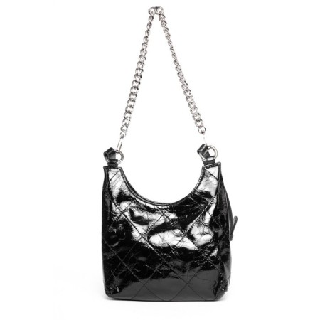 Bag Cross-Body Women's, genuine leather, Ludor black, 20x5x20 cm-1