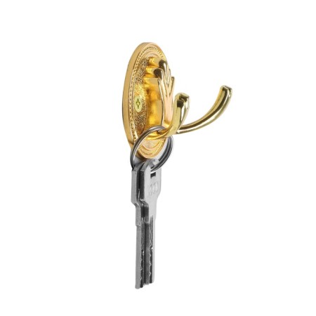 Hook furniture tundra TKD027, two -rod, gold-1