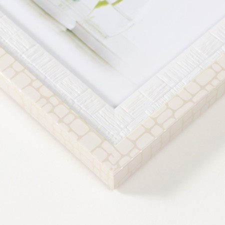 Photo frame plastic 13x18 cm "Double. White brick" 21.9x16.8x1.4 cm-3