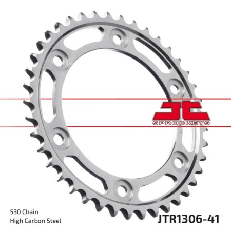 Leader star jt sprockets jtr1306-41, chain 530, 41 teeth
