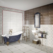 Tiles wall majolica brown relief 198x598 (in package 1.06 sq.m)