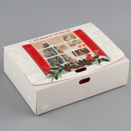 Barry Two -way Folding "New Year's window", 16.5 x 12.5 x 5 cm, without tape, New Year-1