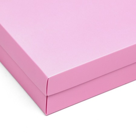 The box is folding, lid is, pink, 16.5 x 12.5 x 5.2 cm-2