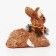 Decorative souvenir from natural materials "Olenenok" 23.5 × 11 × 21 cm