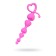 Anal chain Todo by toyfa sweety, silicone, pink color, 18.5 cm, d 3.1 cm