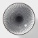 Ceramic "Illusion", 850 ml, white and gray color