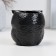Figure Kashpo "Owl with the Council" Black-Serebro, 9cm