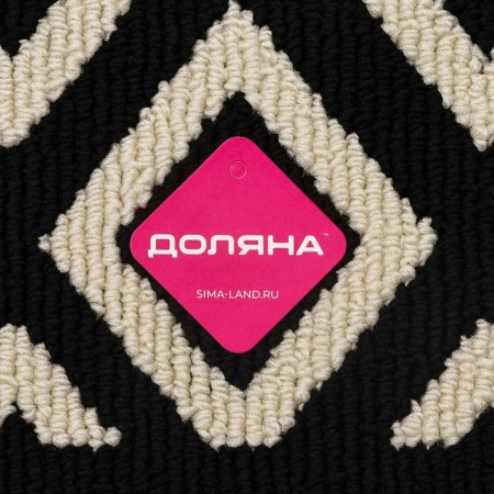 Dalyana Polly's house rug, 90x60 cm, black and white color, polypropylene-4