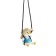 Suspension on a mirror, duck in a hat, height 8 cm, lace 50 cm