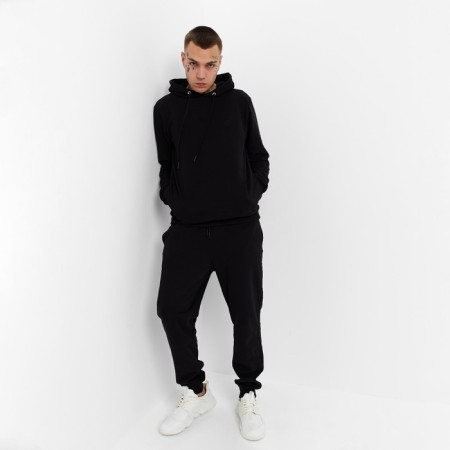 Male costume (sweatshirt/pants), black color, size 46 (m)-1