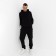 Male costume (sweatshirt/pants), black color, size 46 (m)