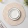 Serving napkin on the table "Rainbow", d = 38 cm, white color