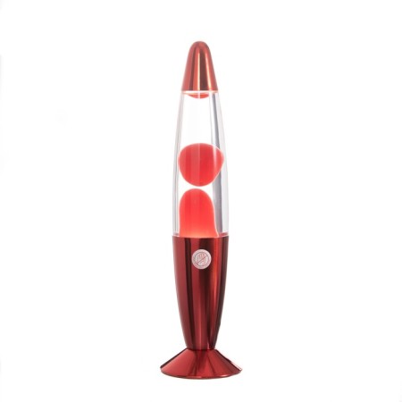 Lava-lamp "Rocket" 1x30W E14-R39 (wax) red 8x8x34cm-7
