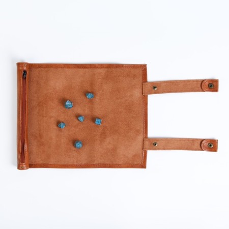 Bag with a field for d & d desses, cubes, 25.5 x 34 cm, brown-1