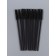 Brushes for eyebrows and eyelashes, silicone, set - 10 pcs, 10.5 cm, black color
