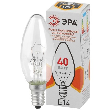 Lamp era "candle" B36, E14, 40 watts, 390lm