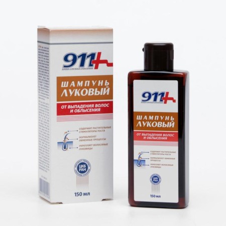 Shampoo "911 Onion" from hair loss and baldness, 150 ml