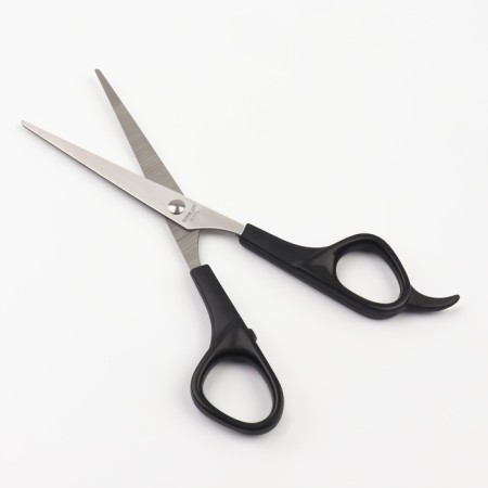 Hairdressers with emphasis, blade - 6.5 cm, black color-2