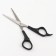 Hairdressers with emphasis, blade - 6.5 cm, black color