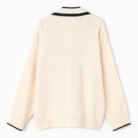 Cardigan female, milk color, size 42-46-4