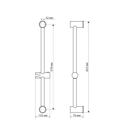 Shower Strail Zein S08, with a shower holder, graphite-4