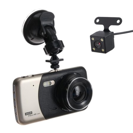 Cartage DVR, 2 cameras, HD 1080p, TFT 4.0, review 120 °