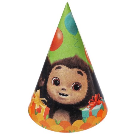Paper cap "Happy Birthday", Cheburashka-1