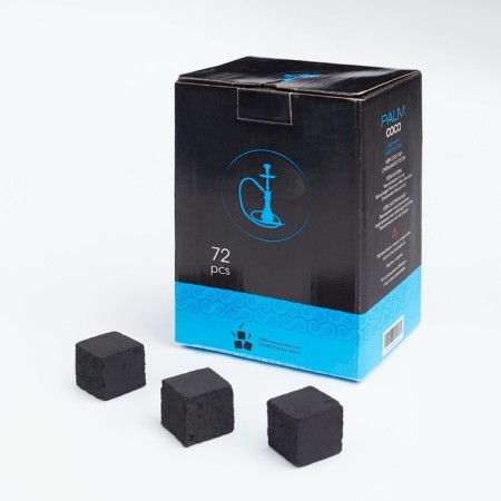Coal for hookah Palm Coco, 72 cubes, 25 x 25 mm