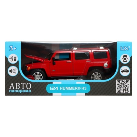 Metallic machine Hummer H3 1:24 DOSELS, HAPOT, FREE WHERE WORKS, Light and Sound Effects-7