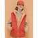 Vest for girls, height 134 cm, orange color