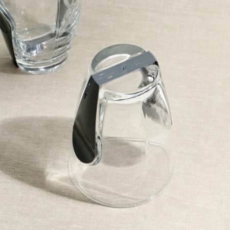 A set of glasses “SNEP” glass, 260 ml, 3 pcs, gray plastic accessory-4
