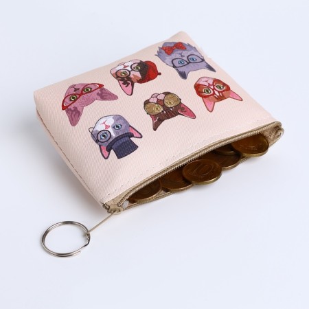 Monetnik's wallet with a zipper, color mix-4